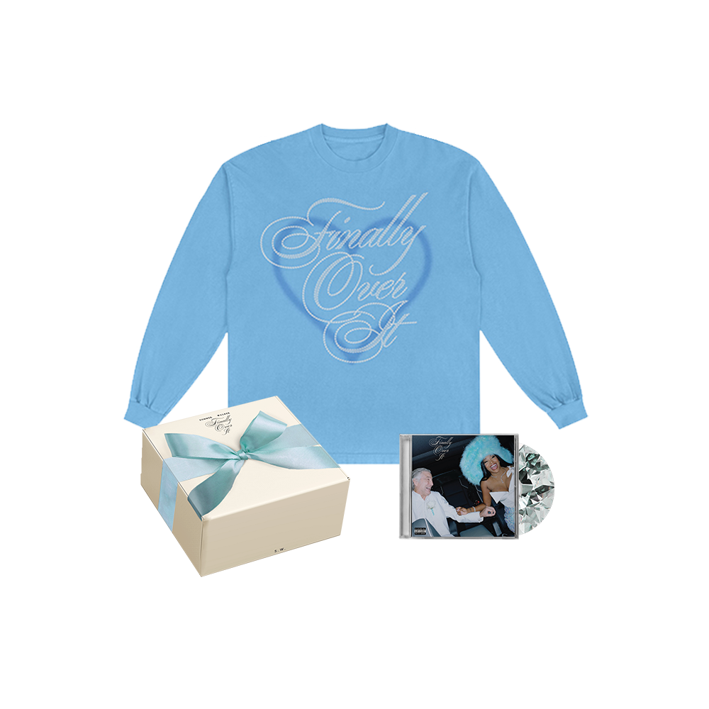 Finally Over It Box Set Blue Heart Long Sleeve T-Shirt (FMT Cover)