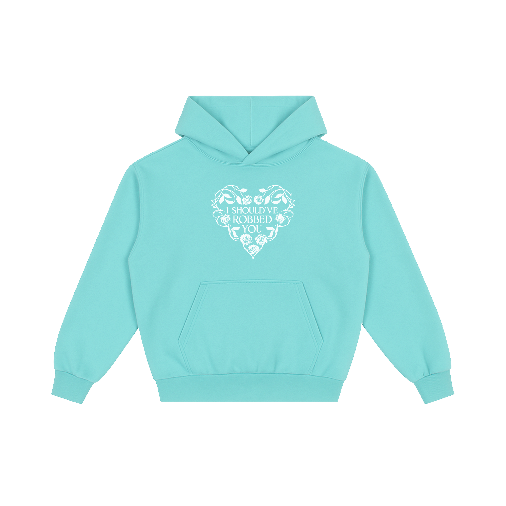 Robbed You Pullover Blue Front